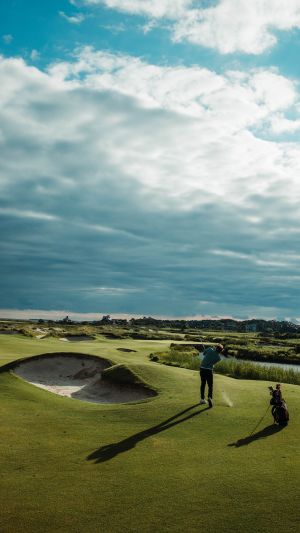 Golfer on Green