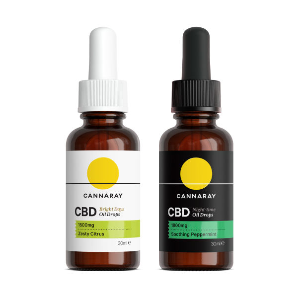 Cannaray CBD Oil Day to Night Kit