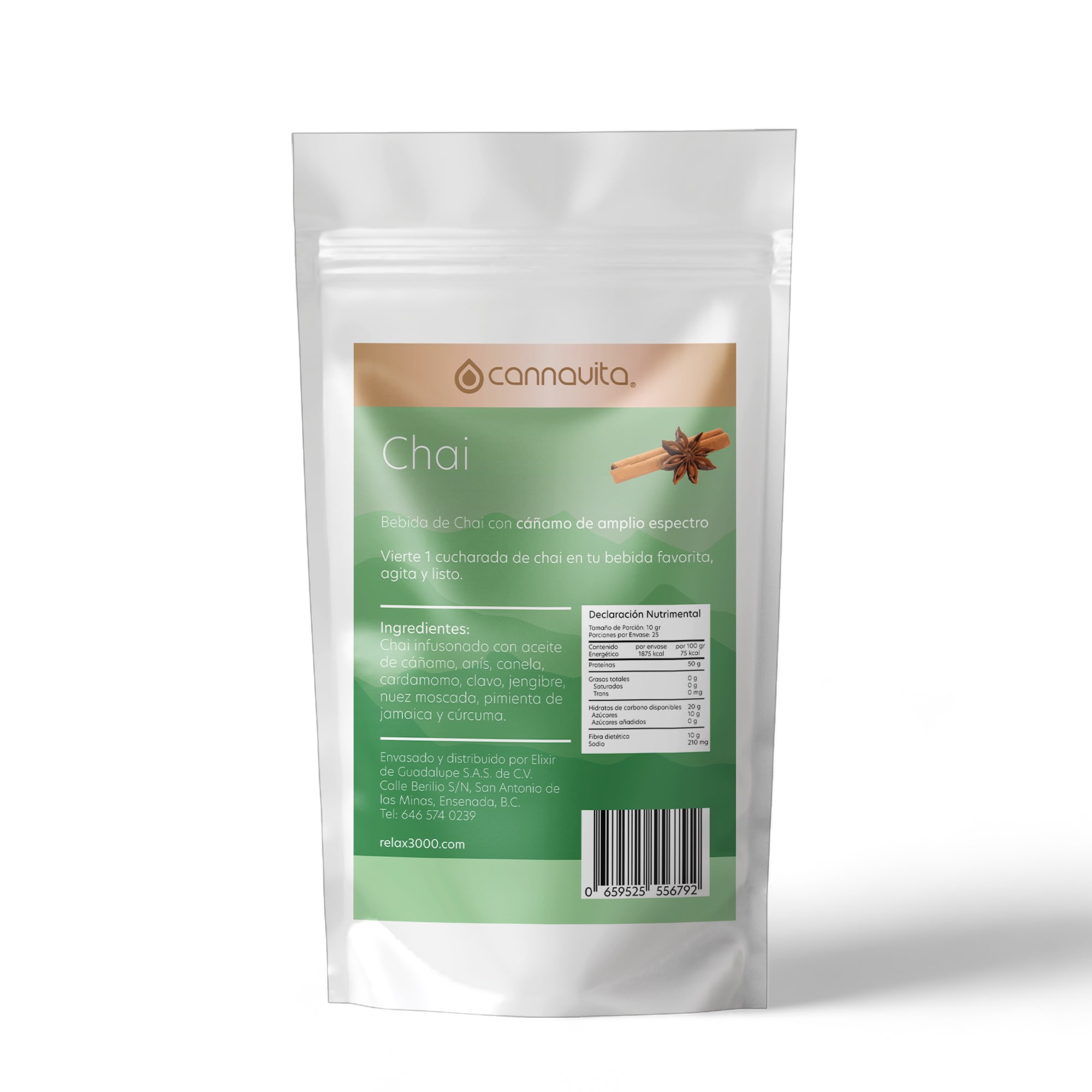 Relax 3000 - Bebida de Chai con Cáñamo, Cúrcuma y Jengibre - 250 gr - Image 2