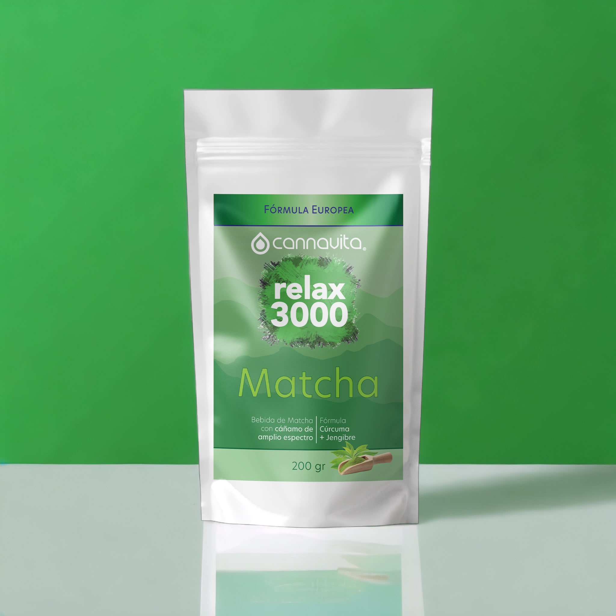 Matcha relax 3000 - Bebida de Matcha con Cúrcuma y Jengibre