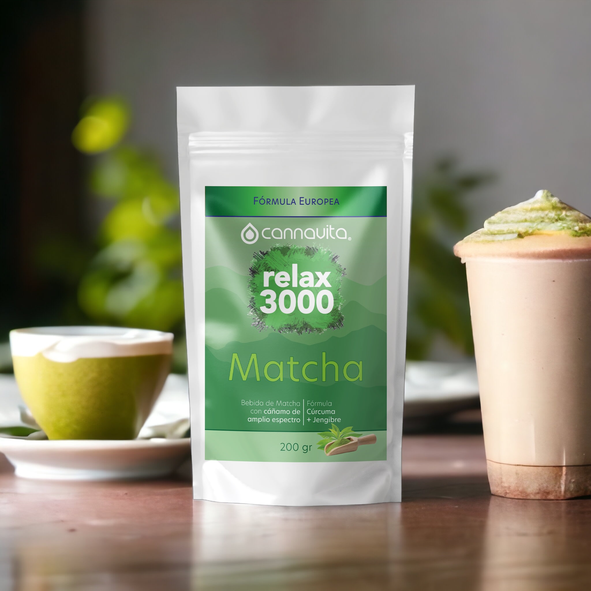 Matcha relax 3000 - Bebida de Matcha con Cúrcuma y Jengibre