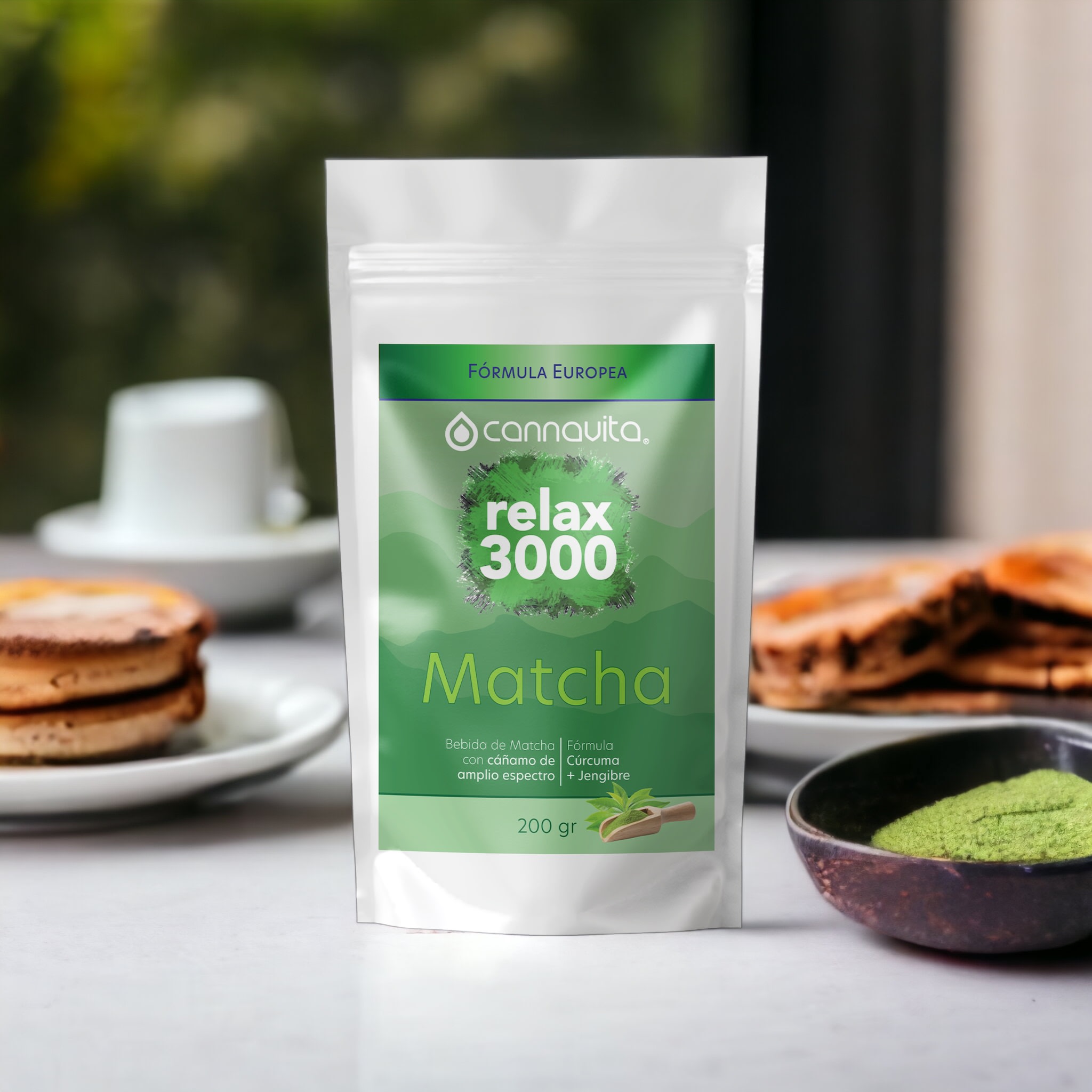 Matcha relax 3000 - Bebida de Matcha con Cúrcuma y Jengibre