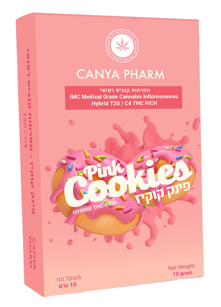 זן קנאביס רפואי פינק קוקיז (Pink Cookies) T20/C4