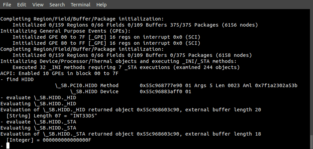 Debug ACPI DSDT and SSDT with ACPICA Utilities | Ubuntu