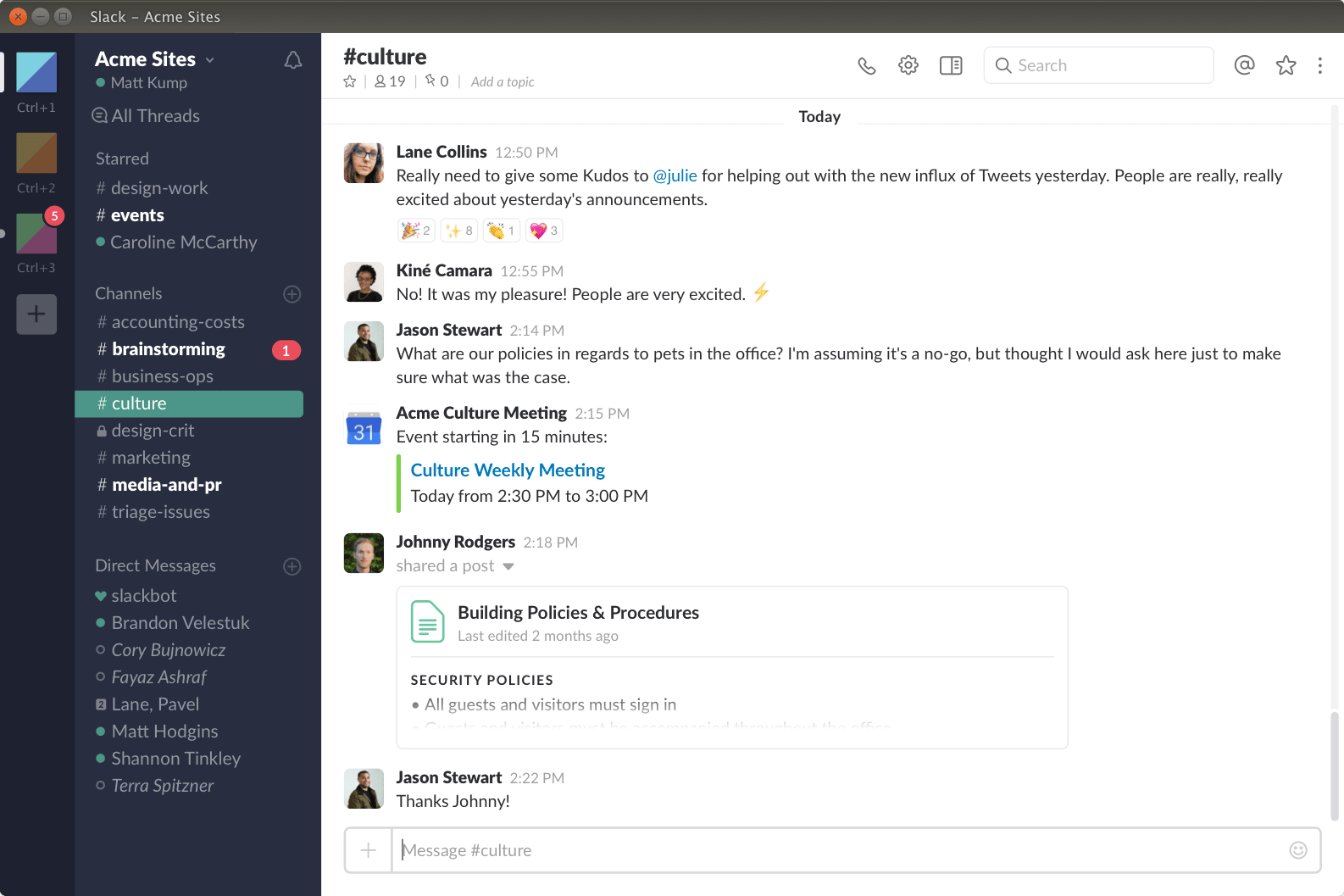 snap install slack