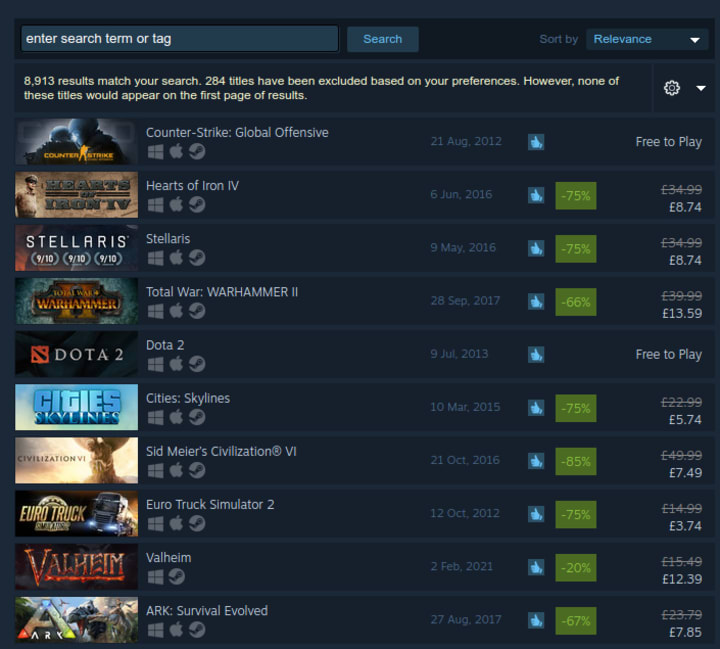 Steam, Compatibility Database