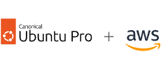 Ubuntu Pro and AWS logo