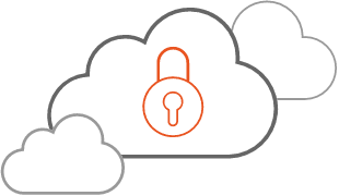 Illustraion of secure cloud