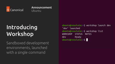 Introducing Workshop: launch sandboxed development environments on Ubuntu with a single command