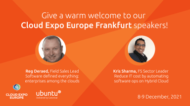 Meet Canonical at Cloud Expo Europe Frankfurt 2021
