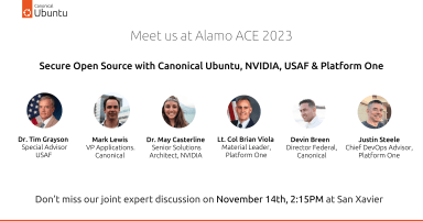 Meet the Canonical Federal and DOD team at Alamo Ace 2023