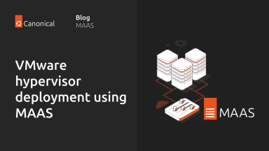VMware hypervisor deployment using MAAS