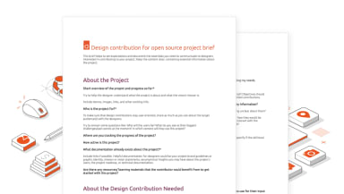 Template: Streamlining open source design contributions