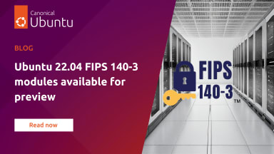 Ubuntu 22.04 FIPS 140-3 modules available for preview