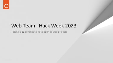 Web team – hack week 2023