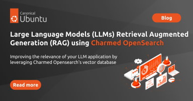 Large Language Models (LLMs) Retrieval Augmented Generation (RAG) using Charmed OpenSearch