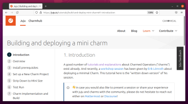 Learn how to build a minimal Charm