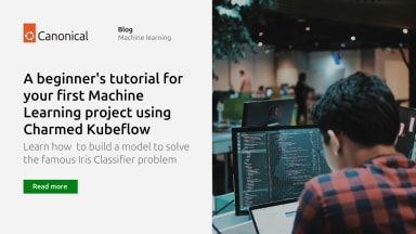 A beginner’s tutorial for your first Machine Learning project using Charmed Kubeflow