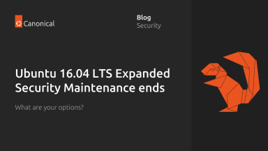 Ubuntu 16.04 LTS has reached the end of standard Expanded Security Maintenance with Ubuntu Pro. Here are your options.