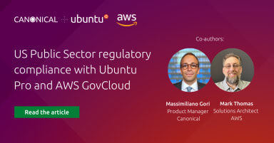 US Public Sector regulatory compliance with Ubuntu Pro and AWS GovCloud