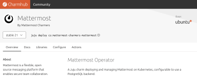 Easily deploy and manage Mattermost on Kubernetes with the new Juju charmed operator