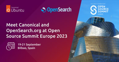 Meet Canonical and OpenSearch.org at Open Source Summit Europe 2023