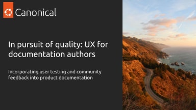 In pursuit of quality: UX for documentation authors
