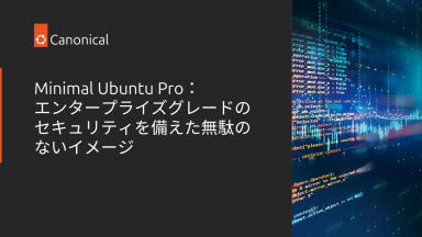 Minimal Ubuntu Pro：エンタープライズグレードのセキュリティを備えた無駄のないイメージ