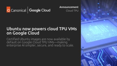 Canonical announces optimized Ubuntu images for TPU virtual machines by Google Cloud