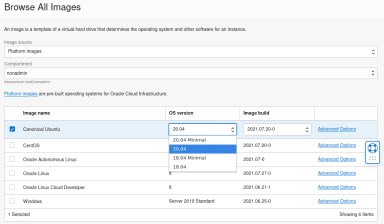 Launching Ubuntu 16.04 (Xenial Xerus) on Oracle Cloud Infrastructure (OCI)