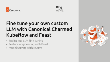 Fine tune your own custom LLM with Canonical Charmed Kubeflow and Feast