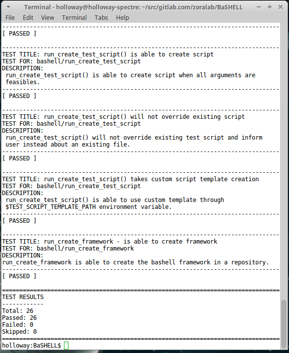 Install bashell on Linux | Snap Store