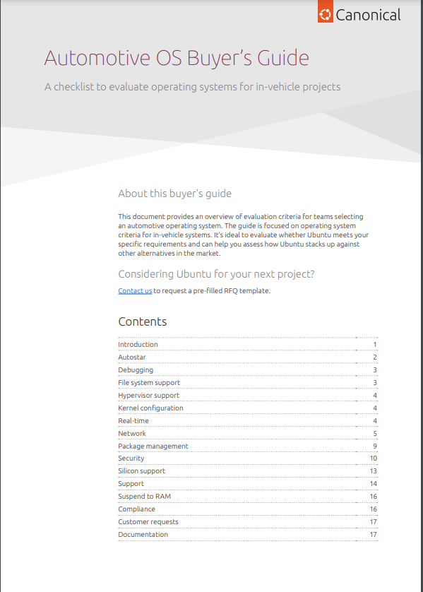 Consumer Distributor Autoguide Buyer's guide | Automotive | Canonical