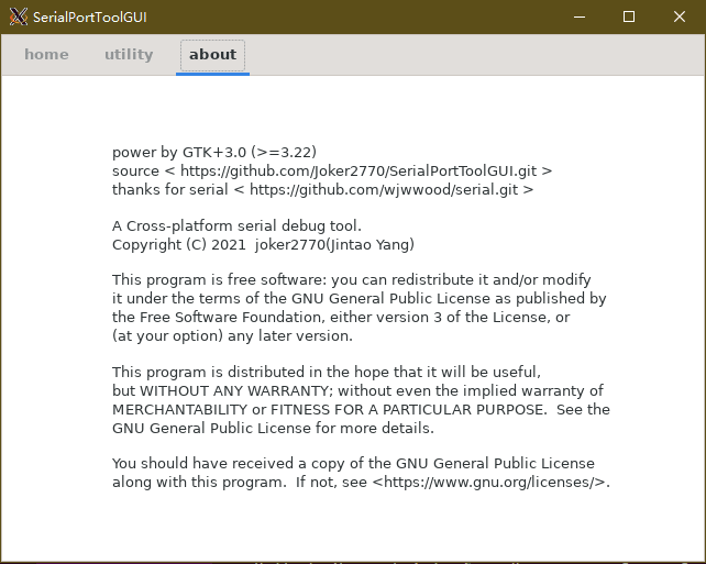 Install serialporttoolgui on Linux | Snap Store