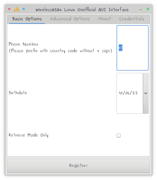 Simple Website Install Gui Install wasg-register-gui on Linux | Snap Store