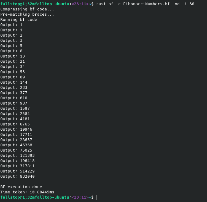 Install rust-bf on Linux | Snap Store