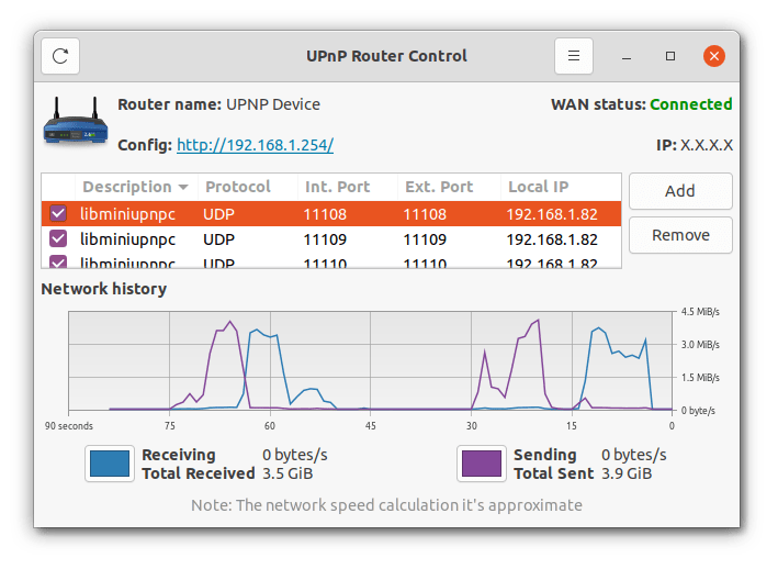 Install UPnP Router Control on Linux | Snap Store