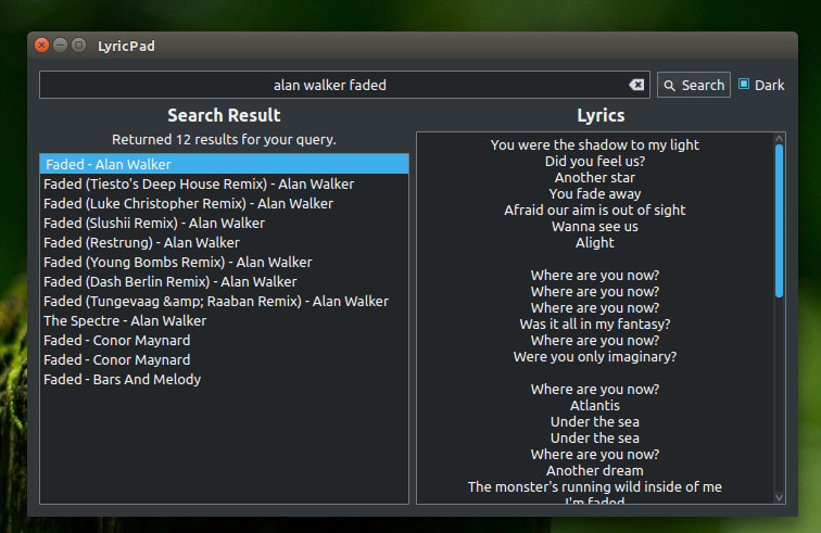 Install Lyricpad For Linux Using The Snap Store Snapcraft Another star, you fade away afraid our aim is out of sight wanna see us, alive. install lyricpad for linux using the