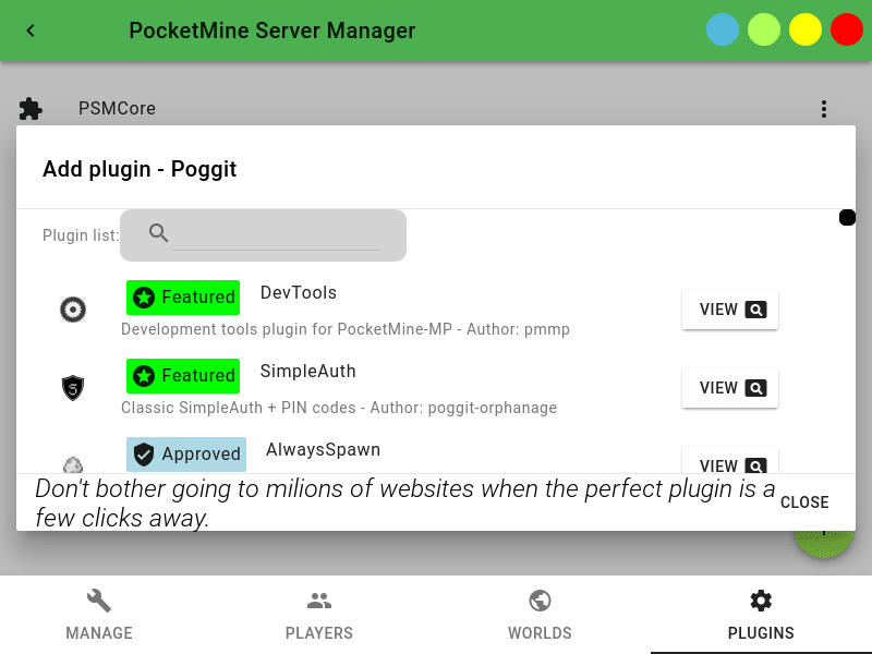 Install Pocketmine Server Manager On Fedora Using The Snap Store Snapcraft