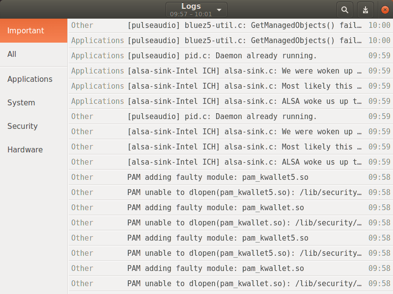 Install GNOME Logs on Linux | Snap Store
