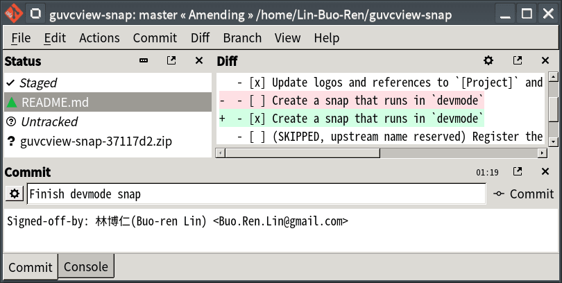 Install git-cola on Raspberry Pi using the Snap Store | Snapcraft