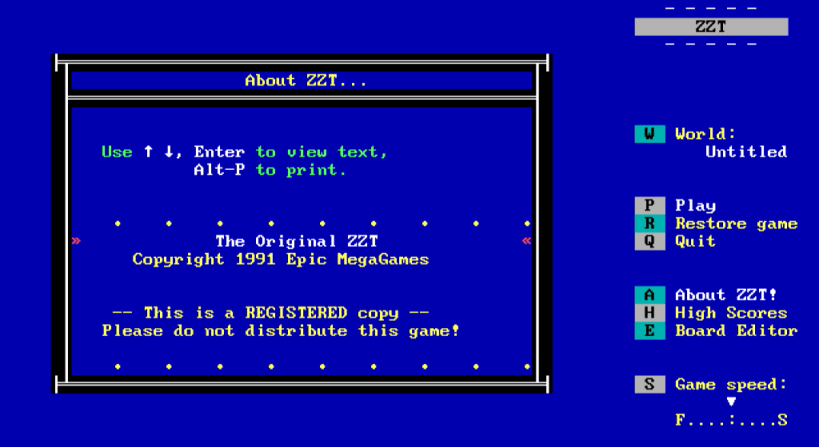 instal ZZT! free