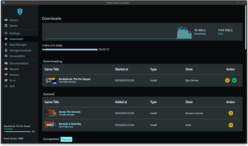 Access your  Prime Gaming library on Linux with the Nile Project