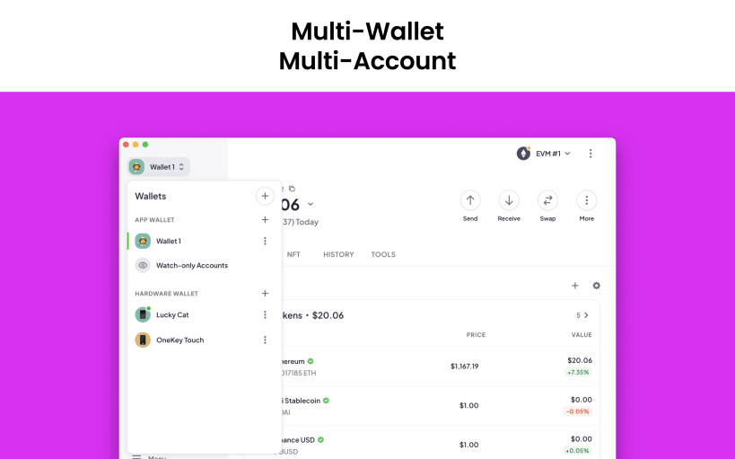 Install OneKey Blockchain DeFi Wallet on Linux Snap Store
