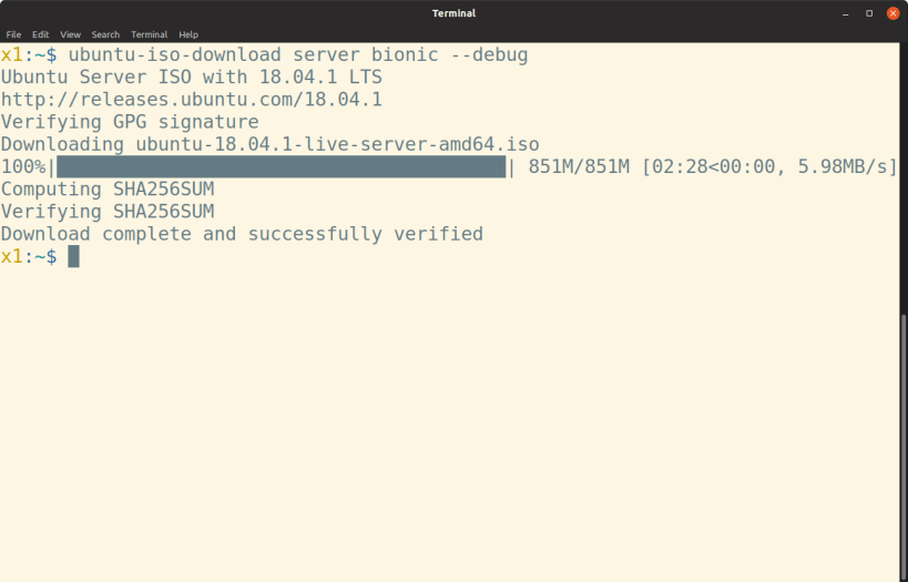 ubuntu mini iso sudo apt install kde