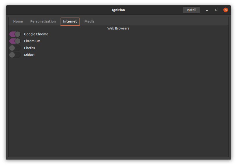 Install Ignition on Linux Snap Store