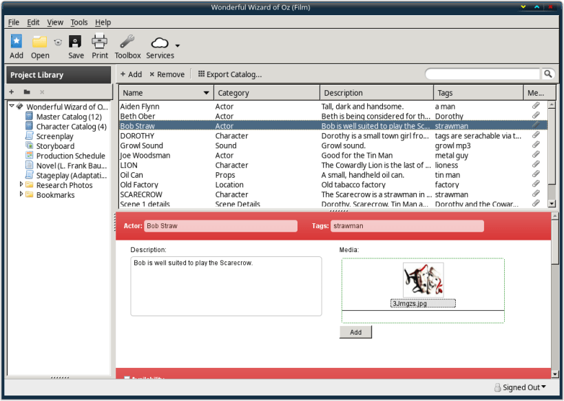 celtx app downloaded in spanish