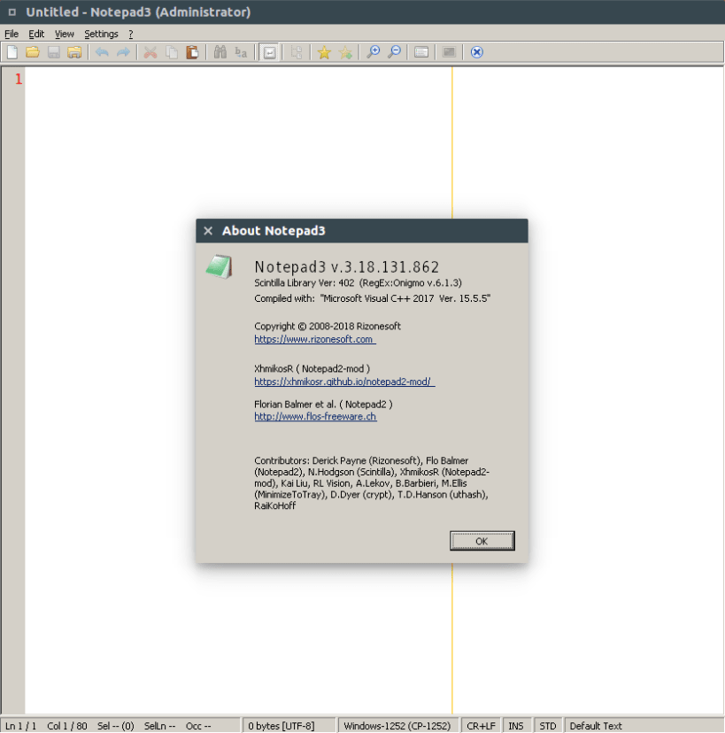 Install Notepad3 (WINE) on Linux | Snap Store