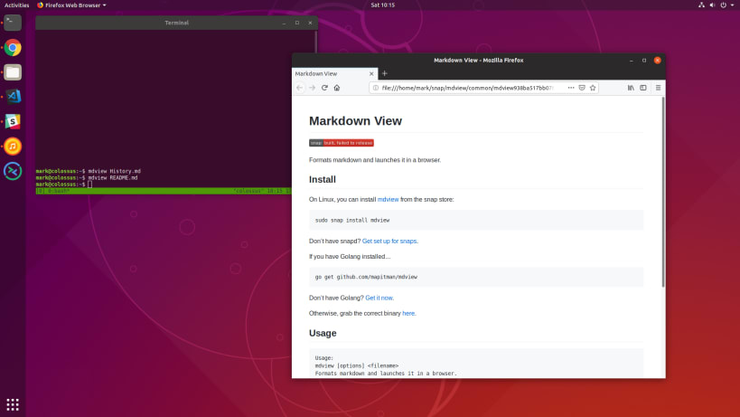 Install Markdown View on Linux | Snap Store