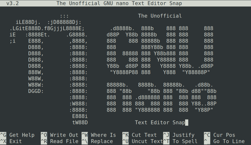 Install GNU nano (UNOFFICIAL) on Linux | Snap Store